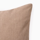 Наволочка декоративная «Этель» Diamond, 43×43 см, бежевая - Фото 3