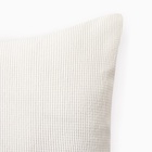 Наволочка декоративная «Этель» Diamond, 43×43 см, белая - Фото 3