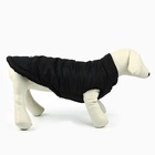 Куртка зимняя для собак «Тёплая зима», чёрная размер M, одежда - Фото 3