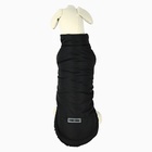 Куртка зимняя для собак «Тёплая зима», чёрная размер M, одежда - Фото 4