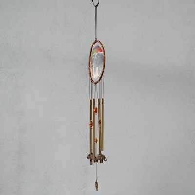 Музыка ветра металл "Слоны" 4 трубки 1,8х16х57 см