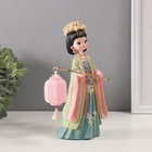 Фигурка светящаяся «Девочка в кимоно с фонариком», полистоун, зелёный, 3×AG3, 7.6×14×22 см - Фото 3