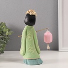 Фигурка светящаяся «Девочка в кимоно с фонариком», полистоун, зелёный, 3×AG3, 7.6×14×22 см - Фото 4