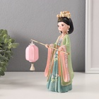 Фигурка светящаяся «Девочка в кимоно с фонариком», полистоун, зелёный, 3×AG3, 7.6×14×22 см - Фото 5