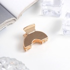 Крабик для волос «Брианна», дуга, 2 см, золото (комплект 6 шт) - фото 46497044