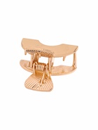 Крабик для волос «Брианна», дуга, 2 см, золото (комплект 6 шт) - фото 49361869