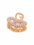 Краб для волос "Лилиан" сердце, 2,5 см, золото (6 шт) - фото 809028045