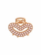 Краб для волос "Лилиан" сердце, 2,5 см, золото (6 шт) - фото 809028046