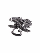 Крабик для волос «Флоренс», бант, 2.5 см, тёмное серебро (комплект 6 шт) - фото 49361880