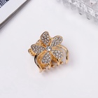 Крабик для волос «Одри», цветок стиль, 2.5 см, золото (комплект 6 шт) - фото 46497141