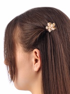 Крабик для волос «Лилиан», цветок стиль, 2.5 см, золото (комплект 6 шт) - фото 46497145