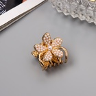 Крабик для волос «Лилиан», цветок стиль, 2.5 см, золото (комплект 6 шт) - фото 46497146