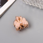 Краб для волос "Лилиан" бант объём, 2.5 см, золото (6 шт) - фото 809028156