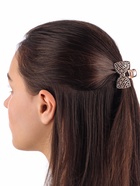 Крабик для волос «Элери», бант, 4 см, золото (комплект 5 шт) - фото 46497172