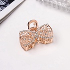 Крабик для волос «Элери», бант, 4 см, золото (комплект 5 шт) - фото 46497173