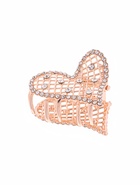 Краб для волос "Элери" сердце, 4 см, золото (6 шт) - фото 809028199