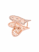 Краб для волос "Элери" сердце, 4 см, золото (6 шт) - фото 809072639