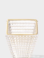 Ваза стекло настольная "Милагрос" полосы объём, h-17,5см, d-10х7 см, прозрачный - фото 809527487