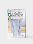 Ваза стекло настольная "Милагрос" полосы объём, h-17,5см, d-10х7 см, прозрачный - фото 809527488