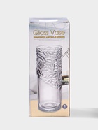 Ваза стекло настольная "Милагрос" узоры верх, 24х9 см, прозрачный - фото 809527489