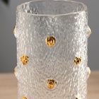 Ваза «Милагрос», круги объём, 24.5×10 см, стекло, прозрачная - Фото 2