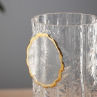 Ваза для цветов «Милагрос», текстура дерева, 25×9.5 см, стекло, прозрачная 10697741