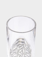 Ваза для цветов «Милагрос», узоры низ, 24×10 см, стекло, прозрачная 10697742