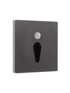 Встраиваемый светильник для лестницы NL-35, с датчиком движения, 1.5 Вт, 60 Лм, 6500К, 86×86 мм, серебристый, свечение холодное белое - Фото 6