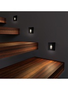 Встраиваемый светильник для лестницы NL-34, с датчиком движения, 1.5 Вт, 60 Лм, 3000К, 86×86 мм, чёрный, свечение тёплое белое - Фото 4