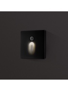 Встраиваемый светильник для лестницы NL-35, с датчиком движения, 1.5 Вт, 60 Лм, 6500К, 86×86 мм, чёрный, свечение холодное белое - Фото 5