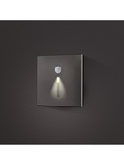 Встраиваемый светильник для лестницы NL-36, с датчиком движения, 1.5 Вт, 60 Лм, 3000К, 86×86 мм, серебристый, свечение тёплое белое - Фото 5