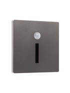 Встраиваемый светильник для лестницы NL-36, с датчиком движения, 1.5 Вт, 60 Лм, 3000К, 86×86 мм, графитовый, свечение тёплое белое - Фото 6