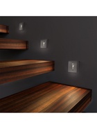 Встраиваемый светильник для лестницы NL-36, с датчиком движения, 1.5 Вт, 60 Лм, 3000К, 86×86 мм, графитовый, свечение тёплое белое - Фото 4