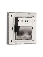 Встраиваемый светильник для лестницы NL-37, с датчиком движения, 1.5 Вт, 60 Лм, 6500К, 86×86 мм, чёрный, свечение холодное белое - Фото 8