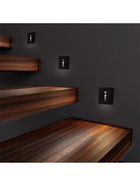 Встраиваемый светильник для лестницы NL-37, с датчиком движения, 1.5 Вт, 60 Лм, 6500К, 86×86 мм, чёрный, свечение холодное белое - Фото 4