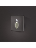 Встраиваемый светильник для лестницы NL-38, с датчиком движения, 1.5 Вт, 60 Лм, 3000К, серебристый, свечение тёплое белое - Фото 5