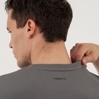 Футболка мужская Resport, бифлекс, размер S (46), серая - Фото 3