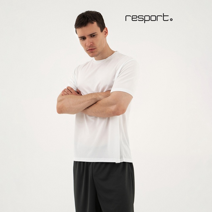Футболка мужская Resport, бифлекс, размер L (50), белая - Фото 1