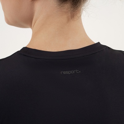 Футболка женская Resport, бифлекс, размер 42 (XS), чёрная