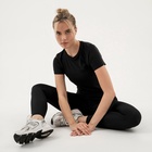 Футболка женская Resport, бифлекс, размер 48 (L), чёрная - Фото 4