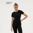 Футболка женская Resport, бифлекс, размер 48 (L), чёрная - Фото 8