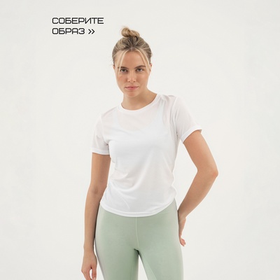 Футболка женская Resport, бифлекс, размер 42 (XS), белая
