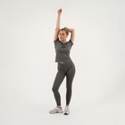 Футболка женская Resport, бифлекс, размер M (46), серая - Фото 6