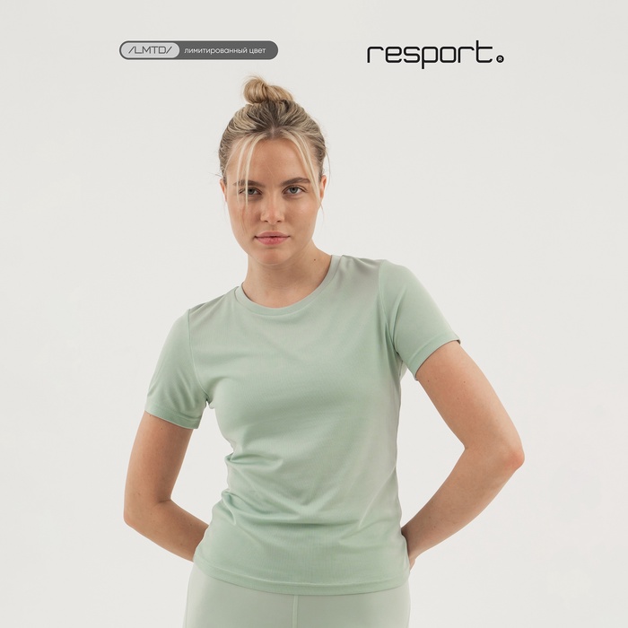 Футболка женская Resport, р. 42, цвет мятный, базовая - Фото 1
