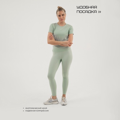Футболка женская Resport, бифлекс, размер 42 (XS), мятная