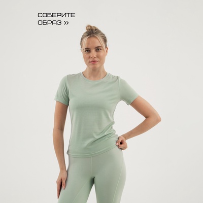Футболка женская Resport, бифлекс, размер 42 (XS), мятная