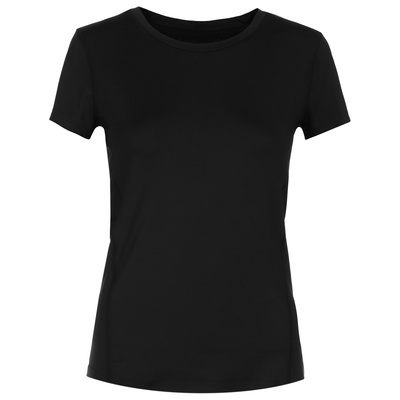 Футболка со вставками женская Resport, бифлекс, размер 42 (XS), чёрная
