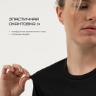 Футболка со вставками женская Resport, бифлекс, размер L (48), чёрная - Фото 5