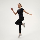 Футболка со вставками женская Resport, бифлекс, размер XL (50), чёрная - Фото 6