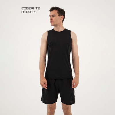 Майка мужская Resport, бифлекс, размер M (48), чёрная
